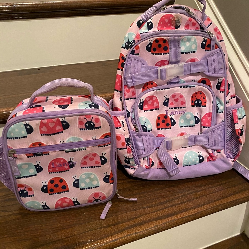 Pottery barn backpack and lunchbox